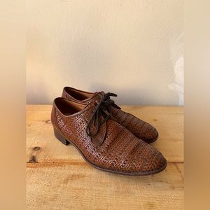 Unique AMBIORIX Brown Leather Men’s Casual Dress Shoes - 13 US
